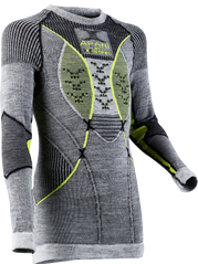 Термокофта детская X-Bionic Apani 4.0 Merino Shirt LG SL JR, Bkack/Gray/Yellow, 10/11 (XB AP-WT06W21J.B064-10/11)