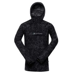 Трекінгова чоловіча куртка анорак Alpine Pro PADRIG, S - black (MJCT460 990PB)