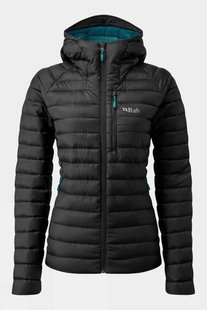 Жіночий легкий пуховик Rab Microlight Alpine Jacket Wmns, Black, 14 (RB QDB-13-B-14)