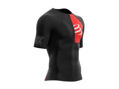 Мужская футболка Compressport Triathlon Postural Aero SS Top, Black, S (TSTRIV3-SS99-1S)