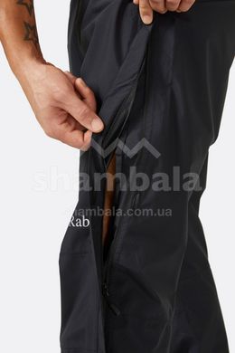 Штани чоловічі Rab Downpour Eco Pants FZ, Black, L (RB QWG-86-L)
