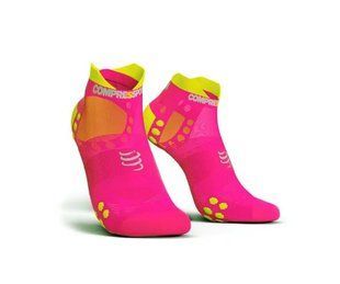 Шкарпетки Compressport Pro Racing Socks V3.0 Ultralight Run Low, Fluo Pink, Т2 (RSLULV3-FL3430-T2) 2021