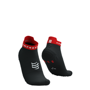 Шкарпетки Compressport Pro Racing Socks V4.0 Run Low, Black/Core Red, T3 (XU00047B9017T3)