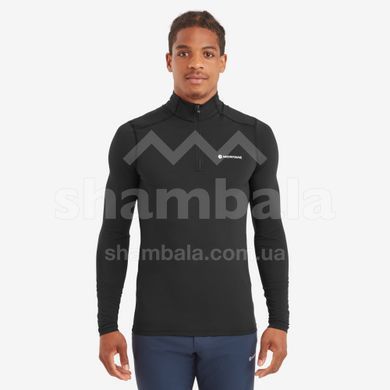 Термофутболка чоловіча Montane Dart XT Zip Neck, Black, L (MNT MDXZNBLAN16)