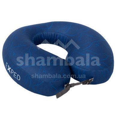 Надувна подушка Exped Neck pillow Deluxe, navy mountain (7640277843301)