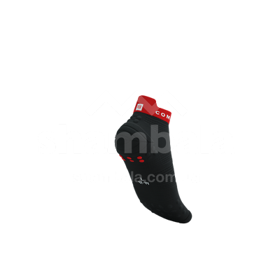 Шкарпетки Compressport Pro Racing Socks V4.0 Run Low, Black/Core Red, T3 (XU00047B9017T3)
