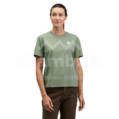 Футболка жіноча Black Diamond W Equipment For Alpinist SS Tee, Laurel Green, L (BD 7301923053LRG1)