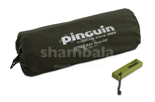Надувний килимок Pinguin Stream Regular, 190x55x5см, Khaki