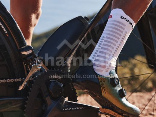 Шкарпетки Compressport Pro Racing Socks V4.0 Bike, Primrose/Columbia, T2 (XU00049B 380 0T2)