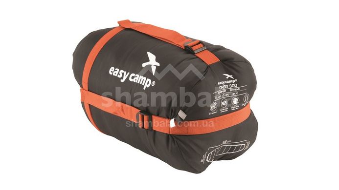 Спальный мешок Easy Camp Orbit 200 (4/-1°C), 205 см - Left Zip, Black (240191)