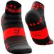 Шкарпетки Compressport Pro Racing Socks V3.0 Ultralight Run Low, Black/Red, T1 (XU00003B 906 0T1)