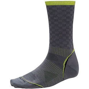 Шкарпетки чоловічі Smartwool Men's PhD Cycle Ultra Light Pattern Crew, Graphite, р. L (SW SW224 .018-L)