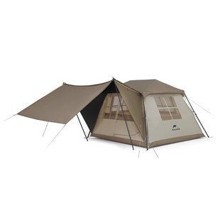 Намет чотиримісний Naturehike Village CNK2300ZP022, Small, Brown (6976023920172)
