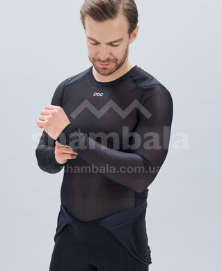 Термофутболка мужская велосипедная с длинным рукавом POC Essential Layer LS Jersey, Hydrogen White, S (PC 581111001SML1)