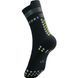 Носки Compressport Pro Racing Socks V4.0 Run High Flash, Black/Fluo Yellow, T1 (7630102555400)