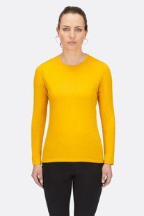Футболка з довгим рукавом жіноча велосипедна Rab Cinder Crimp LS Tee Wmns, Sahara, 8 (QCB-92-SAH-08)