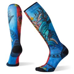 Шкарпетки жіночі Smartwool Women's PhD Ski Ultra Light Print, Multi Color, M (SW 01446.150-M)