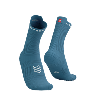 Шкарпетки Compressport Pro Racing Socks V4.0 Run High, Niagara Blue/White, T1 (7630102554182)