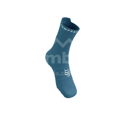 Шкарпетки Compressport Pro Racing Socks V4.0 Run High, Niagara Blue/White, T1 (7630102554182)
