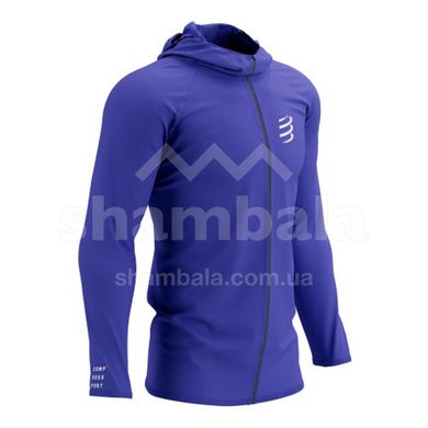 Мужская толстовка с рукавом реглан Compressport 3D Thermo SeamLess Hoodie Zip M, Dazz Blue, M (7630102583335)