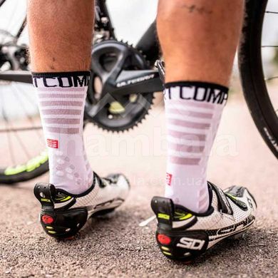 Носки Compressport Pro Racing Socks V3.0 Ultralight Bike, White, T2 (XU00004B 001 0T2)
