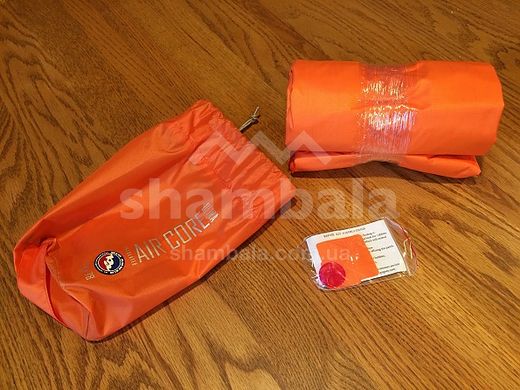 Коврик надувной Big Agnes Insulated Air Core Ultra, 183x62,5x9 см, Wide Regular, Orange (841487130312)