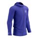 Чоловіча толстовка з рукавом реглан Compressport 3D Thermo SeamLess Hoodie Zip M, Dazz Blue, M (7630102583335)