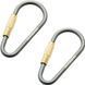 Карабин Munkees Mini Link, 3 мм x 48 мм, пара, Grey (6932057832010)