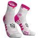Носки Compressport Pro Racing Socks V3.0 Run High, White/Pink, T2 (RSHV3-00PI-T2) - 2019