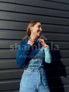 Термокофта жіноча Smartwool Wm's Merino 250 Asym Top, Nile Blue Medallion, Р. XS (SW 15109.C17-XS)