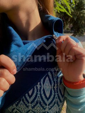 Термокофта жіноча Smartwool Wm's Merino 250 Asym Top, Nile Blue Medallion, Р. XS (SW 15109.C17-XS)
