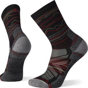 Шкарпетки чоловічі Smartwool Performance Hike Light Cushion Mountain Range Pattern Crew, L - Black (SW SW001615.001-L)