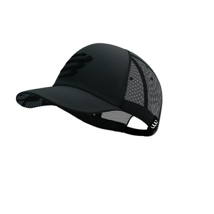 Кепка з сіткою Compressport Trucker Cap, Black/Black Refl, One Size (7630102563788)