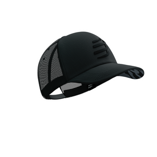 Кепка с сеткой Compressport Trucker Cap, Black/Black Refl, One Size (7630102563788)