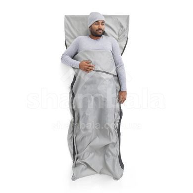 Вкладиш в спальник Sea to Summit Silk Blend Sleeping Bag Liner, Rectangular w/ Pillow Sleeve, Moonstruck Grey (STS ASL032051-251803)