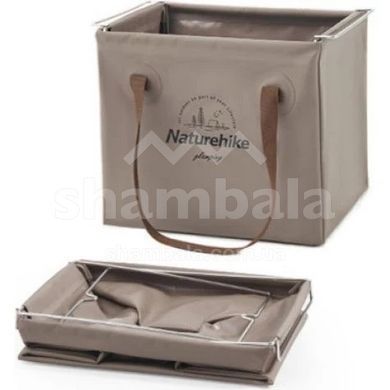Складаний контейнер для води Naturehike CNH22SN002, 20л, Light Brown (6927595795132)