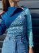 Термокофта жіноча Smartwool Wm's Merino 250 Asym Top, Nile Blue Medallion, Р. XS (SW 15109.C17-XS)