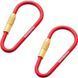 Карабин Munkees Mini Link, 3 мм x 48 мм, пара, Red (6932057832010)