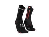 Носки Compressport Pro Racing Socks V4.0 Ultralight Run High, Black/Red, T1 (CMS XU00050B 906 0T1)