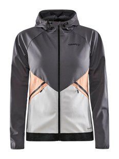 Мембранна жіноча куртка Craft Glide Hood Jacket W, Granite/Ash, XS (1909567)