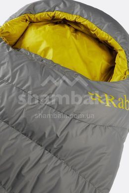 Спальний мішок Rab Ascent Pro 400 Regular, (-2&deg;C), 185 см - Left Zip, Granite (QSD-22-GRA-REG-LZ)