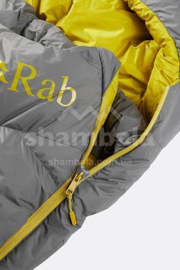 Спальний мішок Rab Ascent Pro 400 Regular, (-2&deg;C), 185 см - Left Zip, Granite (QSD-22-GRA-REG-LZ)