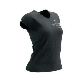 Футболка жіноча Compressport Performance SS Tshirt W - Black Edition 2023, Black/Whit, XS (AW00197L 910 0XS)