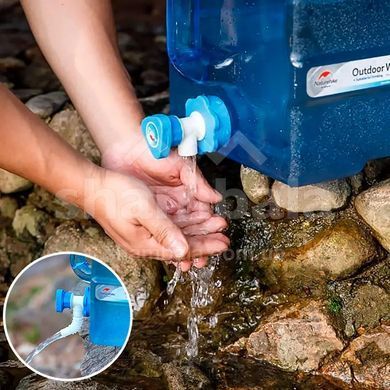 Канистра для воды Naturehike PC7 NH18S012-T, 12&nbsp;л, Blue (6927595726617)