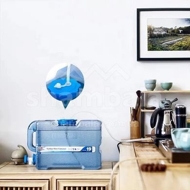 Канистра для воды Naturehike PC7 NH18S012-T, 12&nbsp;л, Blue (6927595726617)