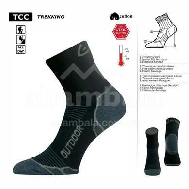 Термошкарпетки трекінгові Lasting TCC, Black, L (TCC-986L)