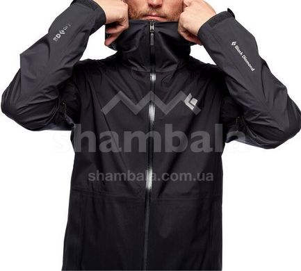 Мембранная мужская куртка Black Diamond Stormline Stretch Rain Shell, L - Black (BD CDT0.015-L)