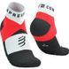 Шкарпетки Compressport Ultra Trail Low Socks 2025, Fluo Red/White, T3 (7630102587210)