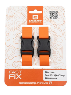 Фастекс Base Camp Fast Fix QA Clasp 20 мм, Black, 2 шт (BCP 110203)