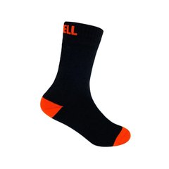 Шкарпетки водонепроникні дитячі Dexshell Ultra Thin Children Sock, Black/Orange, S (DS543BLKS)